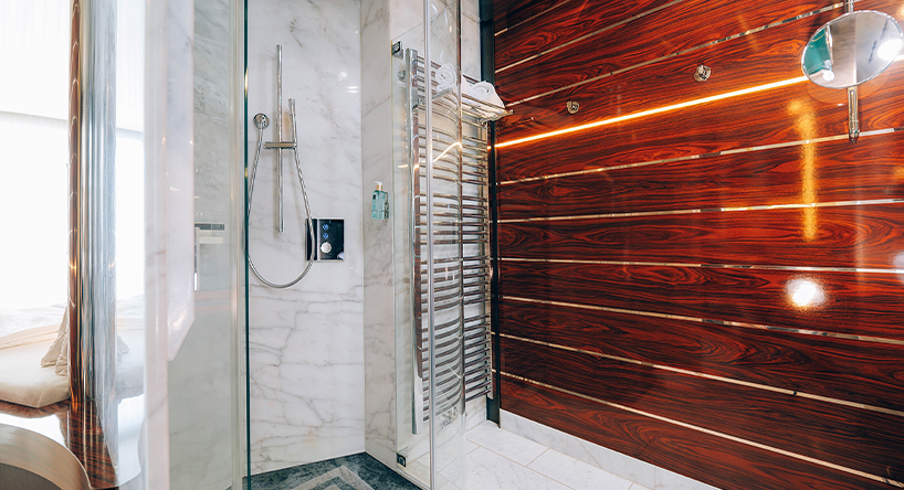 Hotel Victory Therme Erding Yacht Cabin Hotel Victory Therme Erding yacht cabin. View: Noble shower in the bathroom.