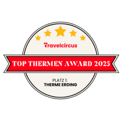 Auszeichnung: Logo des Top Thermen Award 2025 ist zu sehen