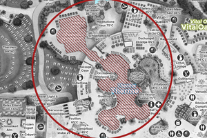 Lageplan in der Therme vom Thermeninnen-/Außenbecken